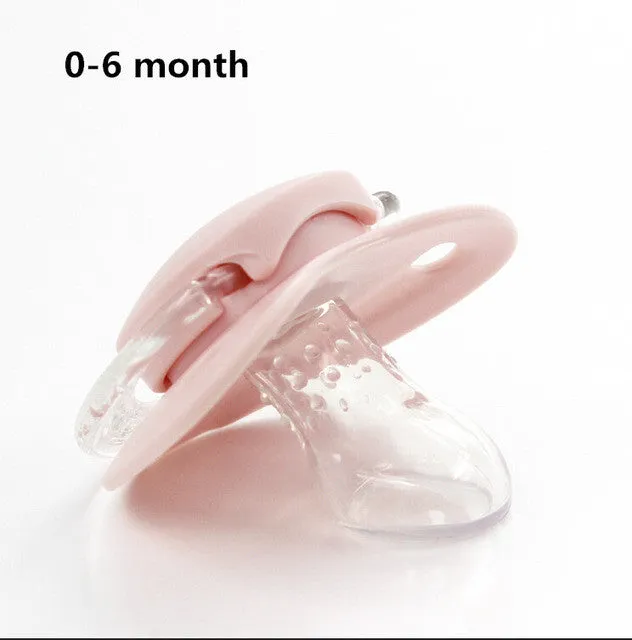 2016 Fashion Infant Baby Boy Girls Dummy Nipples Silicone Pacifier Kids Orthodontic Soother