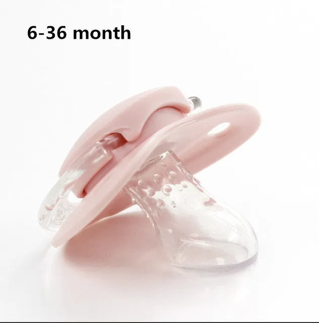 2016 Fashion Infant Baby Boy Girls Dummy Nipples Silicone Pacifier Kids Orthodontic Soother