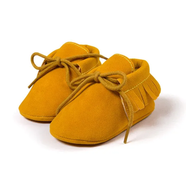 2016 new Spring/Autumn brand Romirus lace-up Pu leather Baby Moccasins shoes infant suede boots first walkers Newborn baby shoes