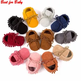 2016 new Spring/Autumn brand Romirus lace-up Pu leather Baby Moccasins shoes infant suede boots first walkers Newborn baby shoes