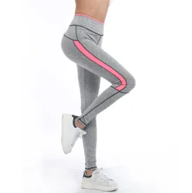 2017 Women Lady Activewear Pink Legging Spring Summer light grey Pant Autumn High Waist Leggins 1208 American Original Order