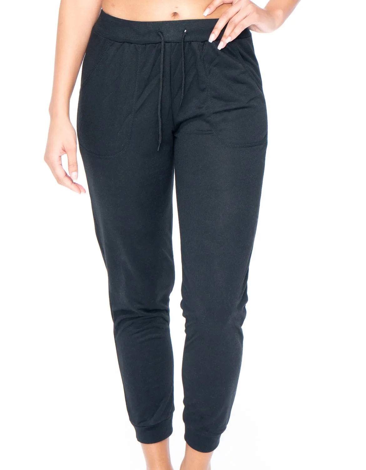 Activewear Black Leggings with Pockets