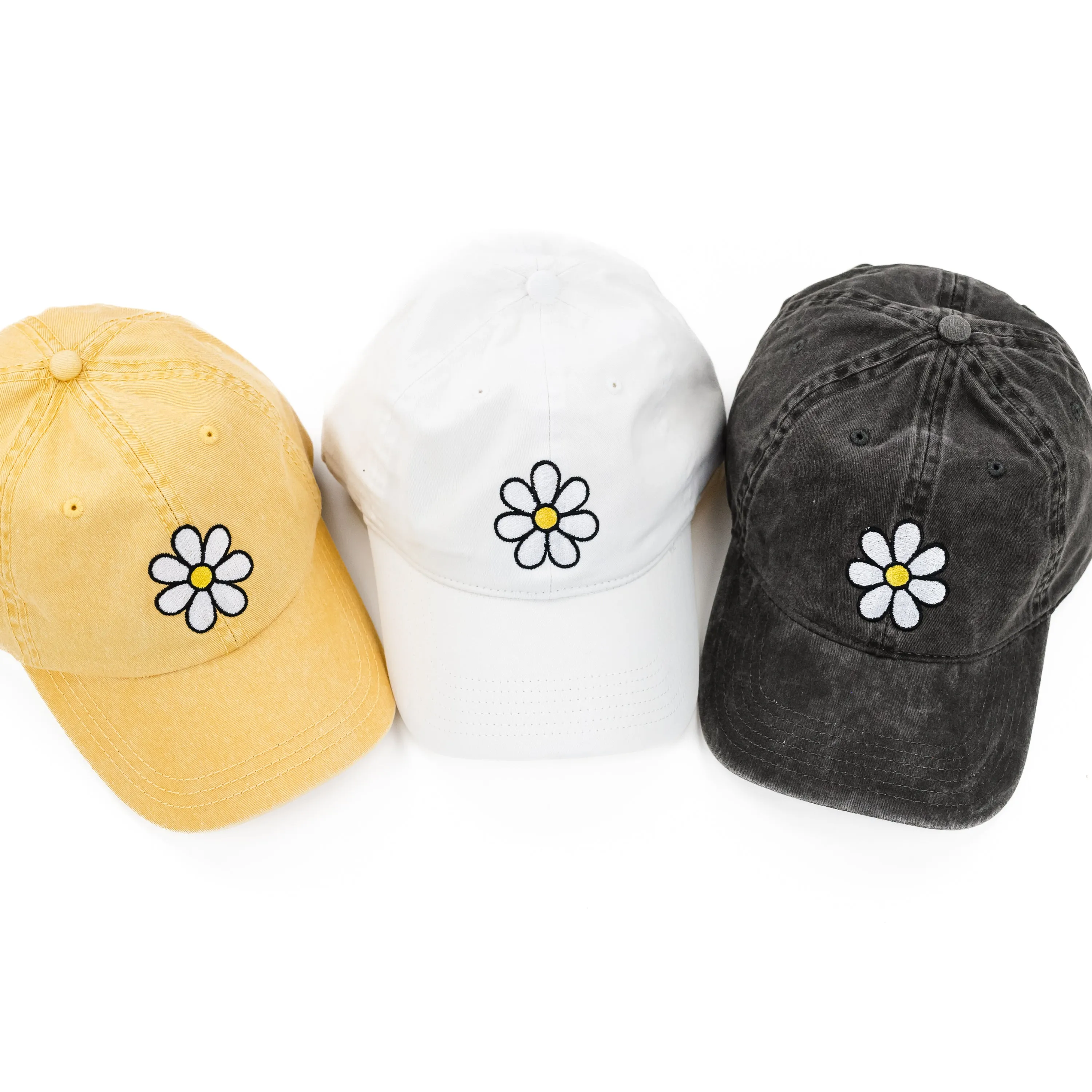 Adult Size - DAISY - Heather Black Baseball Cap