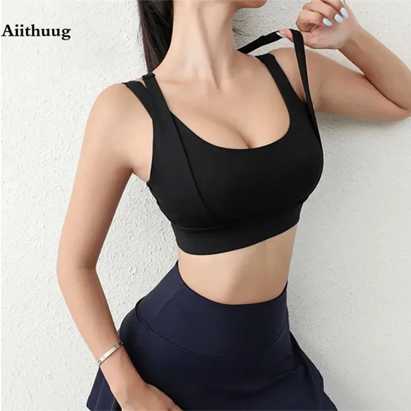 Aiithuug Bounce Control Bra Sports Bras Push Up Women