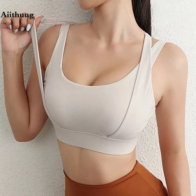 Aiithuug Bounce Control Bra Sports Bras Push Up Women