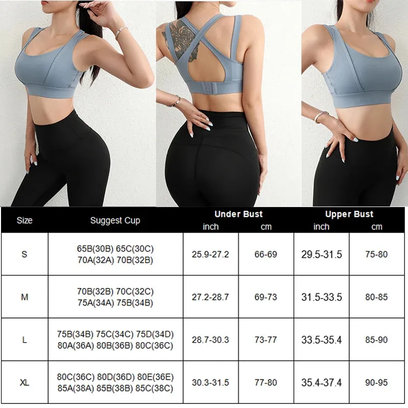 Aiithuug Bounce Control Bra Sports Bras Push Up Women