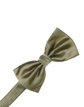 Bamboo Herringbone Kids Bow Tie