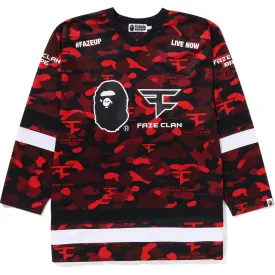 BAPE X FAZE CLAN HOCKEY L/S TEE MENS