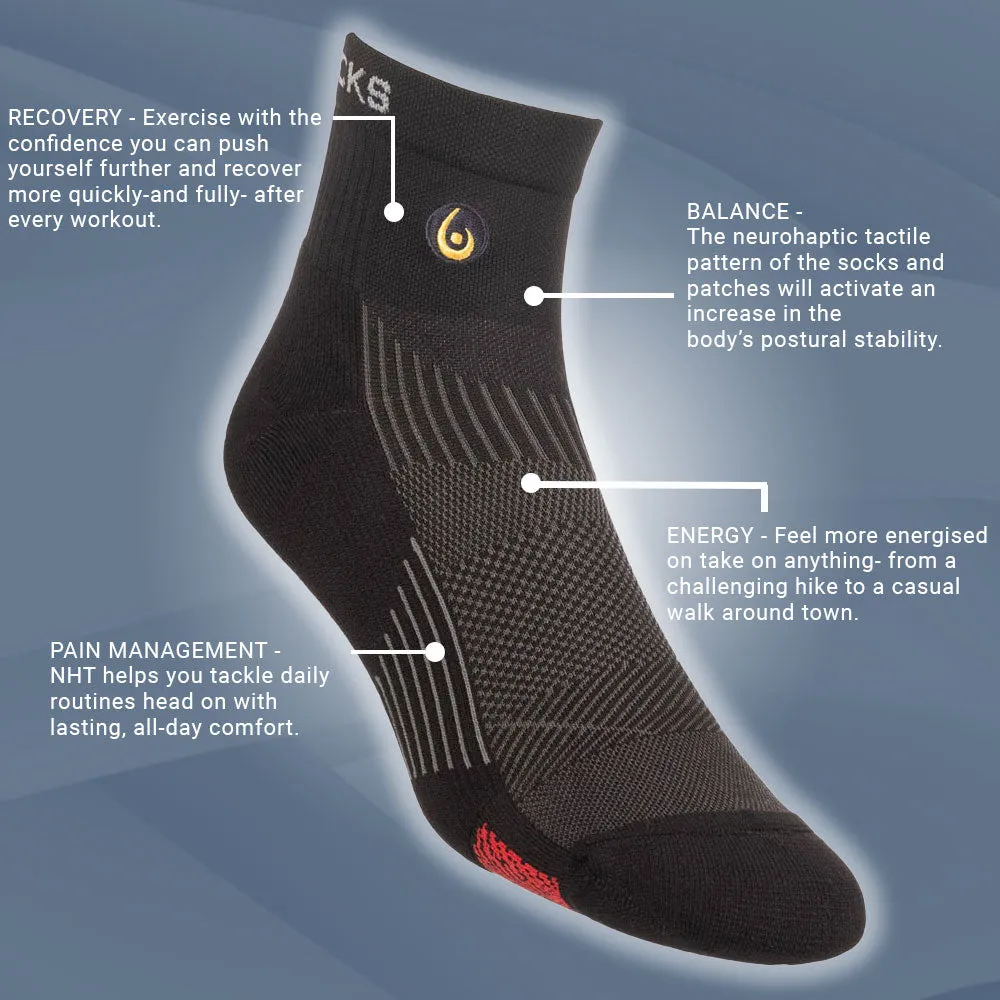 Biowin Neurosocks - Athletic Mini Crew - Black