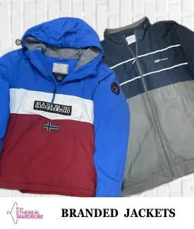 Branded Jackets including Napapijri, North face & Fjallraven