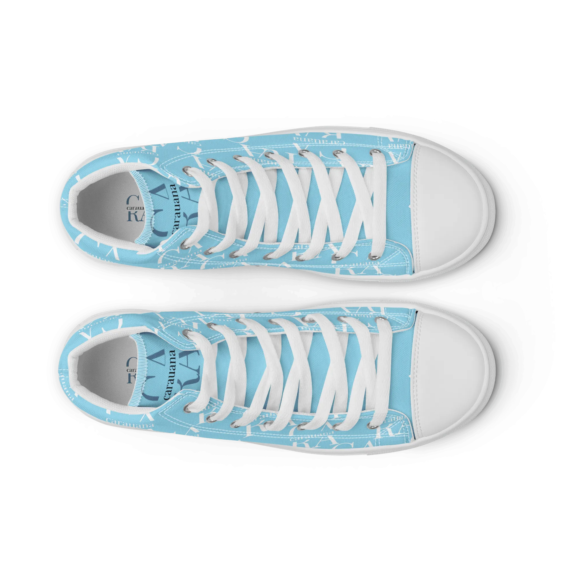 CARAUANA Hip Hop canvas shoes sky blue Branded