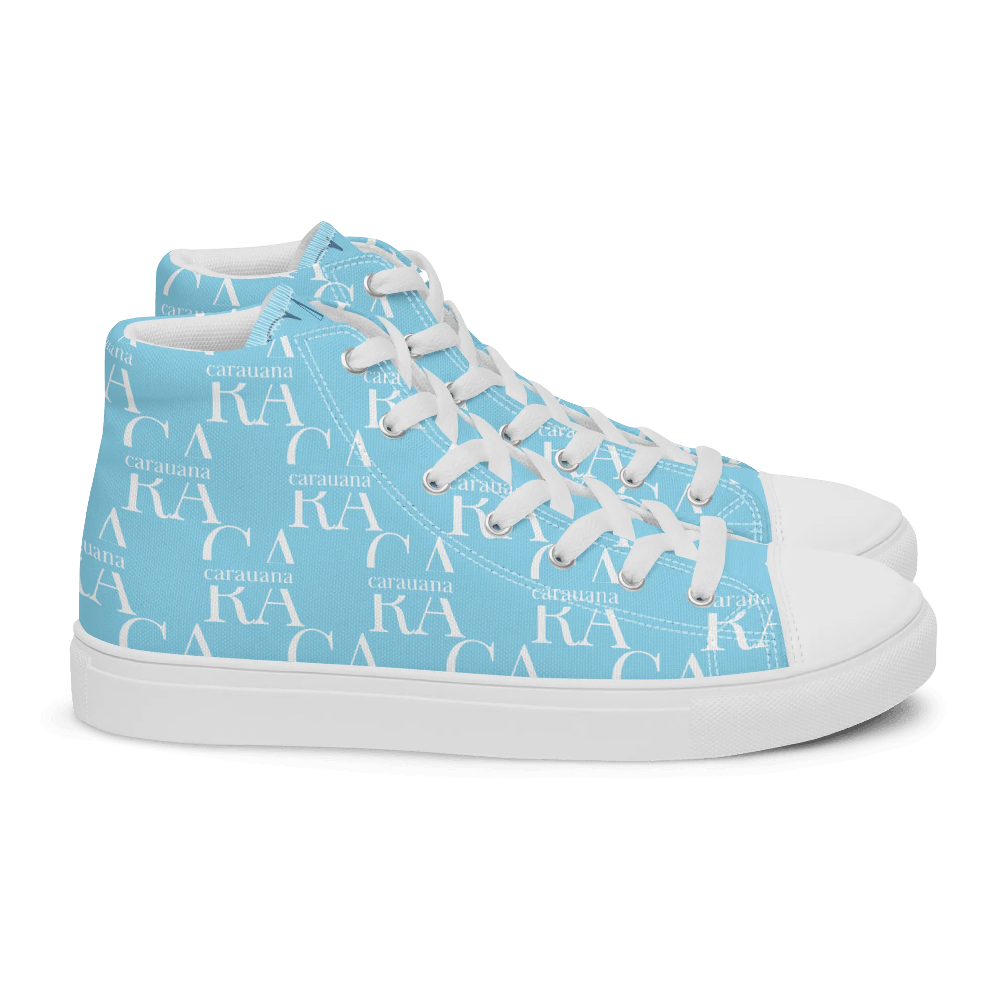 CARAUANA Hip Hop canvas shoes sky blue Branded