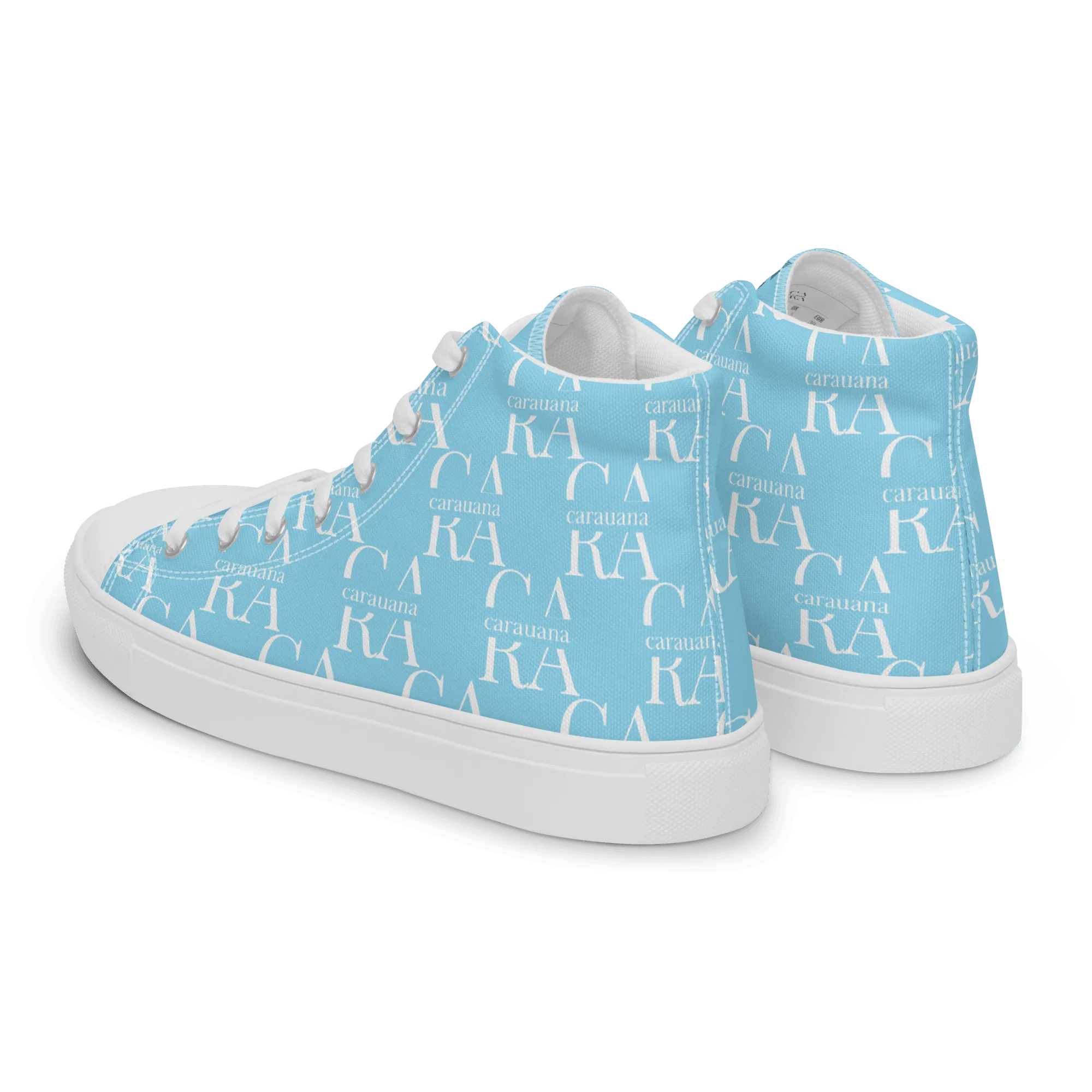 CARAUANA Hip Hop canvas shoes sky blue Branded