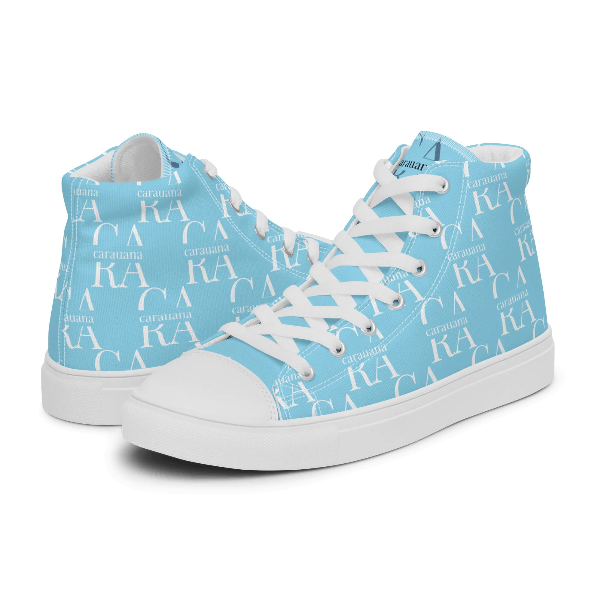 CARAUANA Hip Hop canvas shoes sky blue Branded