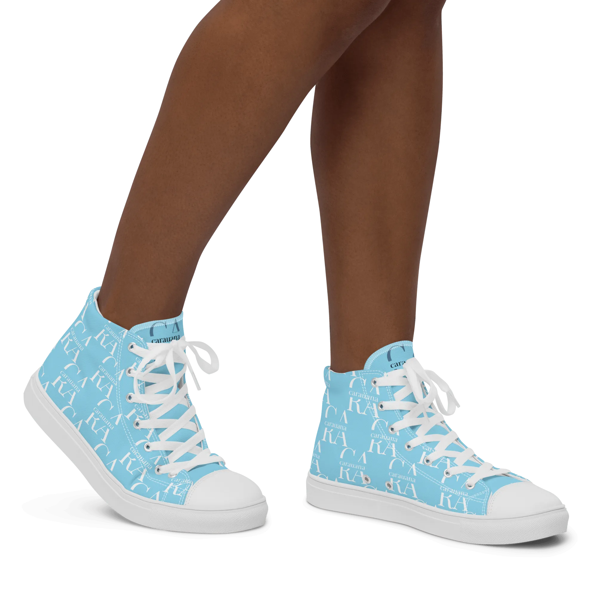 CARAUANA Hip Hop canvas shoes sky blue Branded