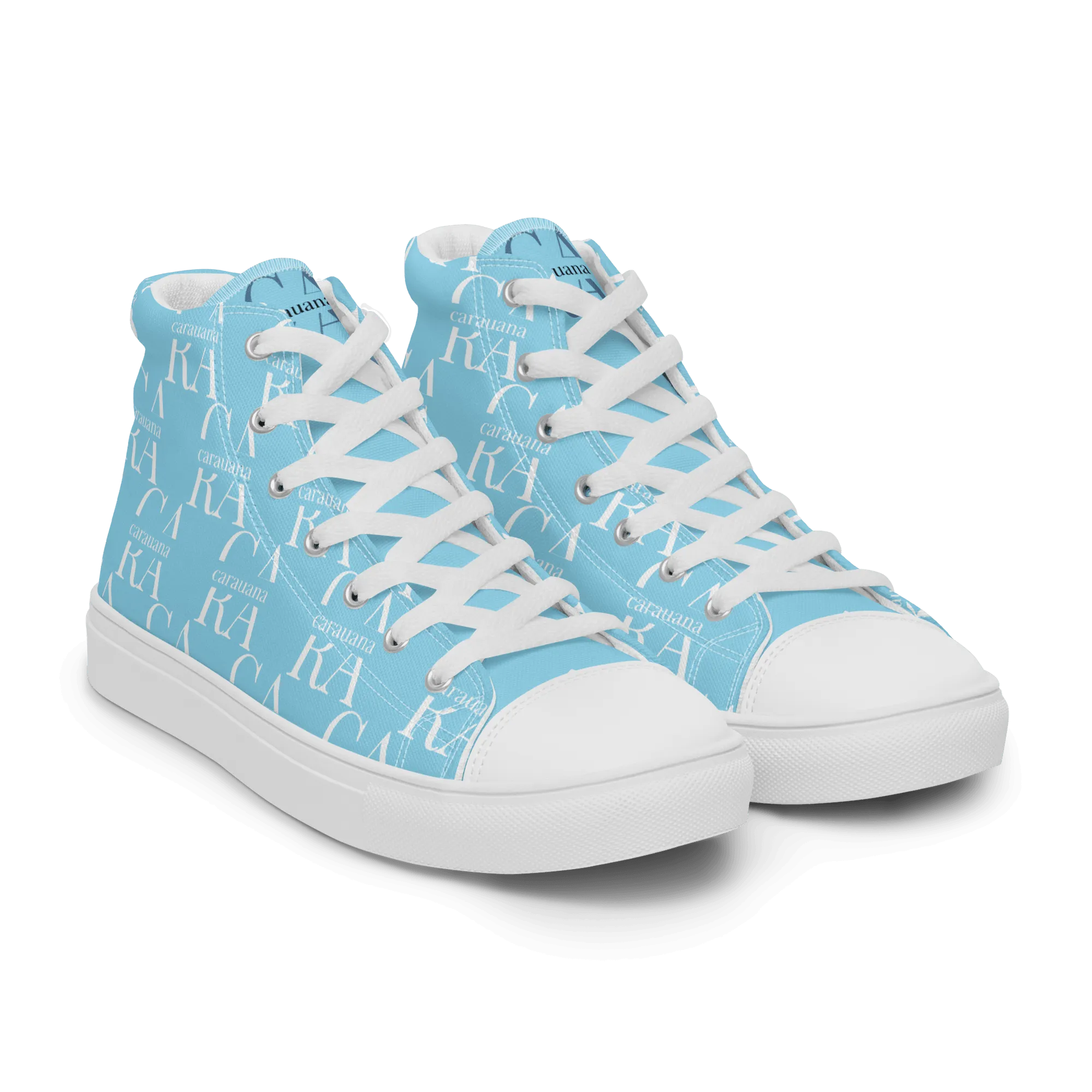 CARAUANA Hip Hop canvas shoes sky blue Branded