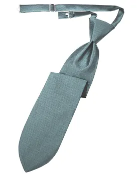 Cloudy Herringbone Kids Necktie