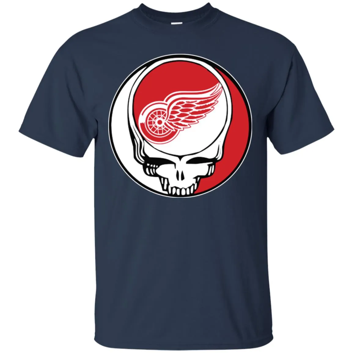 Detroit Red Wings Grateful Dead Steal Your Face Hockey Nhl Shirts