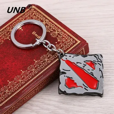 Dota 2 Logo Pendant Vintage Keychain dota2 Key Chain Figure Toy Jewelry Accessories Gift Keyring Keychains kids jewelry 2017