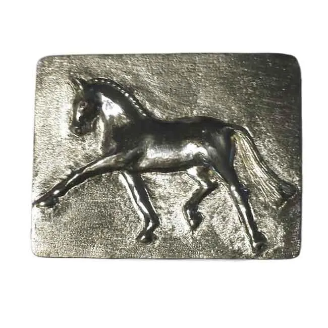 Extended Trot Dressage Belt Buckle Bronze