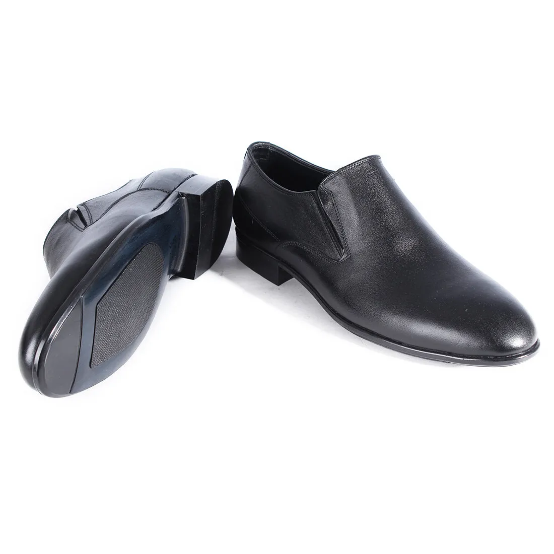 Formal shoes / 100% genuine leather – handmade black -6862