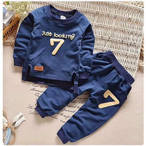 Free  2-6 Autumn Children Clothing Sets Boys Girls Warm Long Sleeve Sweaters Pants Fashion Kids Clothes Sports Suit for Girls