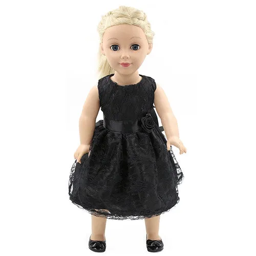 Handmade 15 Colors Princess Dress Doll Clothes for 18 inch Dolls American Girl Doll Clothes and Accessories D-9