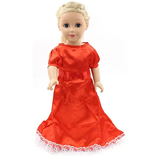 Handmade 15 Colors Princess Dress Doll Clothes for 18 inch Dolls American Girl Doll Clothes and Accessories D-9