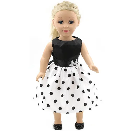 Handmade 15 Colors Princess Dress Doll Clothes for 18 inch Dolls American Girl Doll Clothes and Accessories D-9