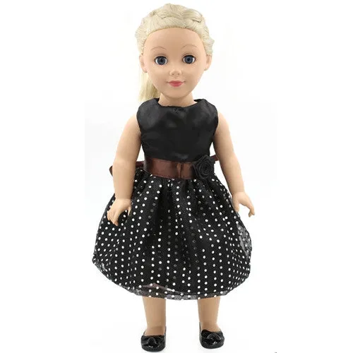 Handmade 15 Colors Princess Dress Doll Clothes for 18 inch Dolls American Girl Doll Clothes and Accessories D-9