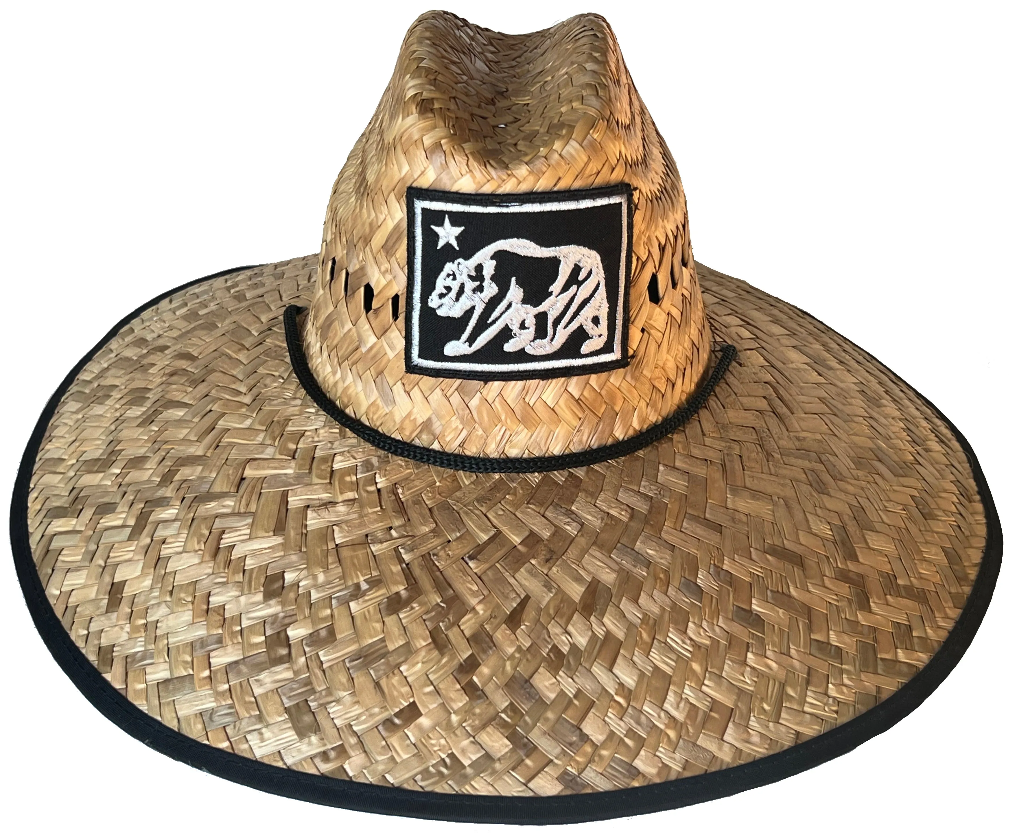 Headchange Straw Lifeguard Hat California Bear Mexican Palm