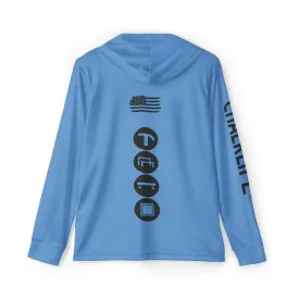 JUSTJULES - Eat. Sleep. Gymnastics. JustJules. Repeat. Performance Hoodie - Blue