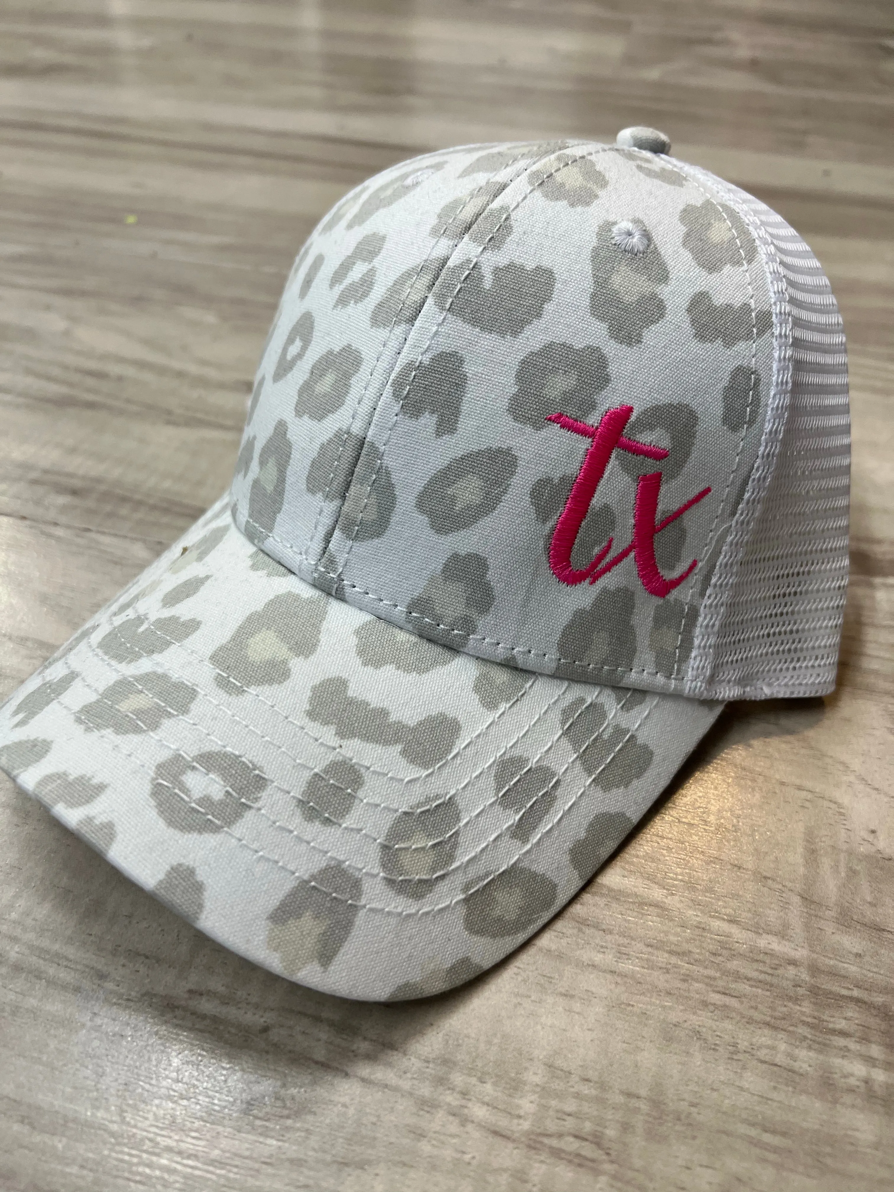 Leopard Hat with State Abbreviation