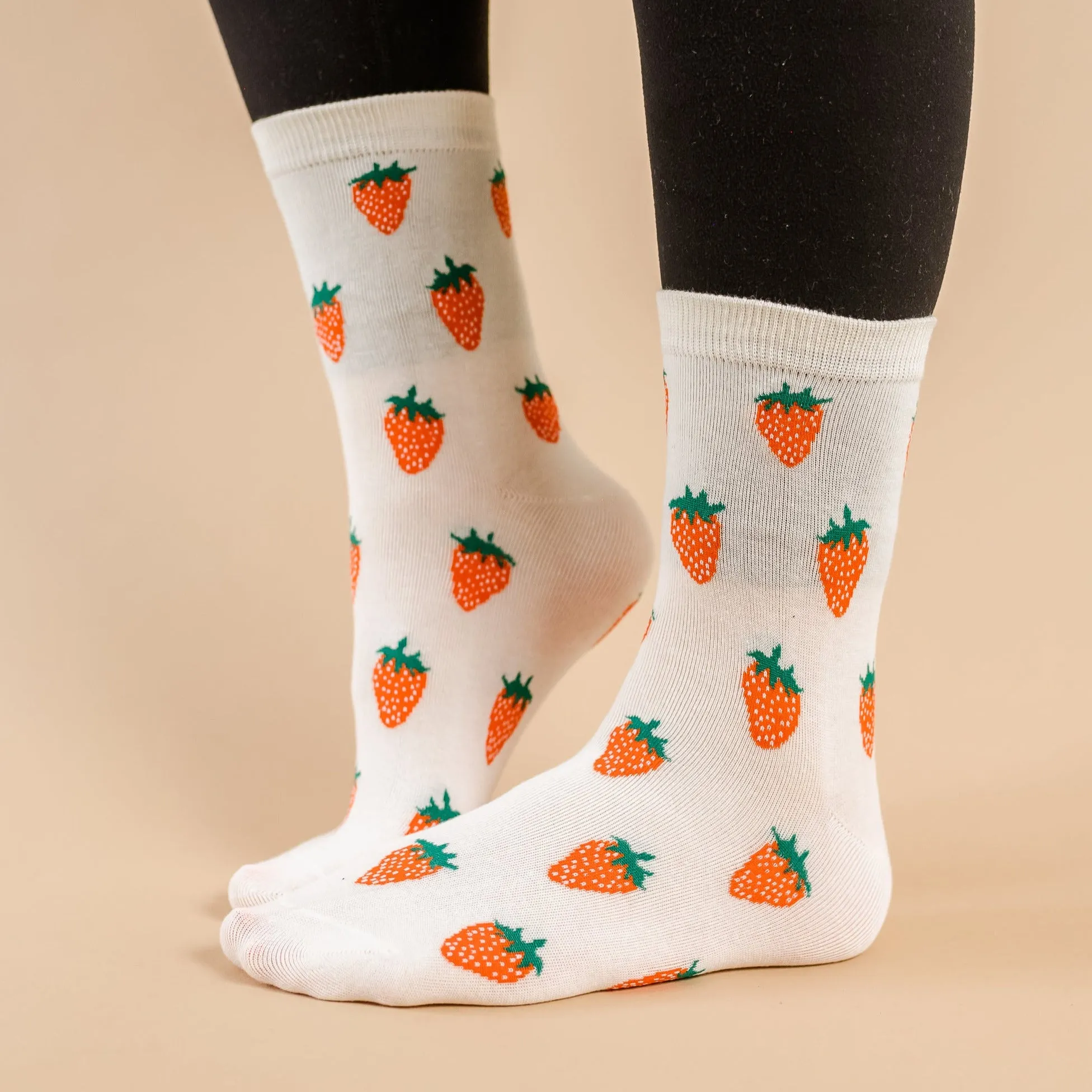 LMSS® CREW SOCKS - STRAWBERRY