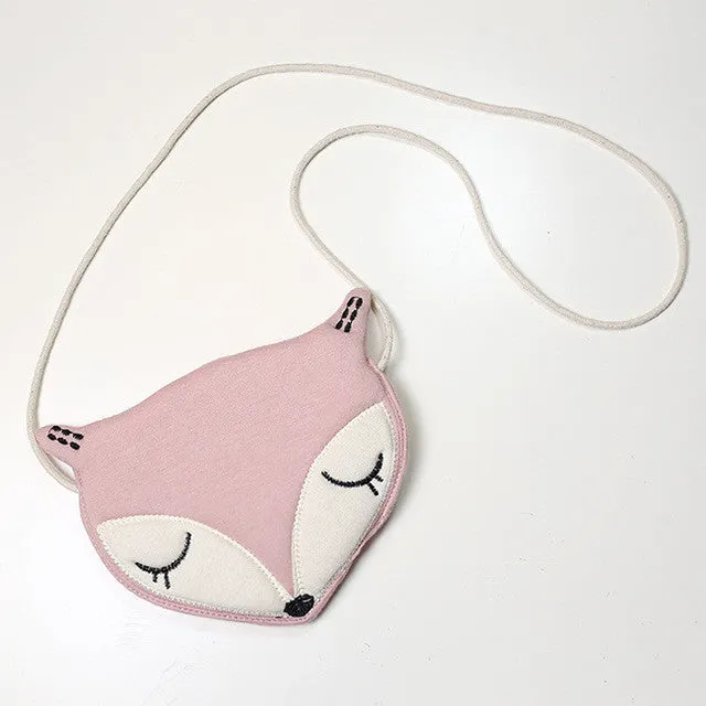 Lovely Children one shoulder bag coin purse cute fox girls messenger bag baby accessories an ideal gift for Children's Day