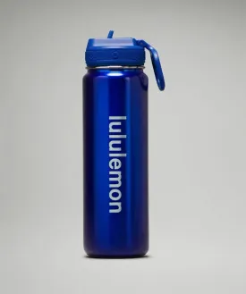 lululemon – Back to Life Sport Bottle 24oz Straw Lid – Color Blue