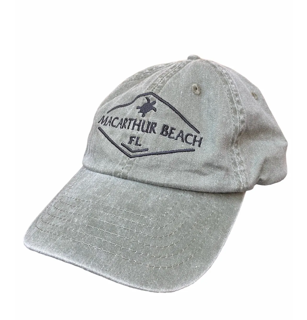 MacArthur Beach Turtle Hat - Olive Green