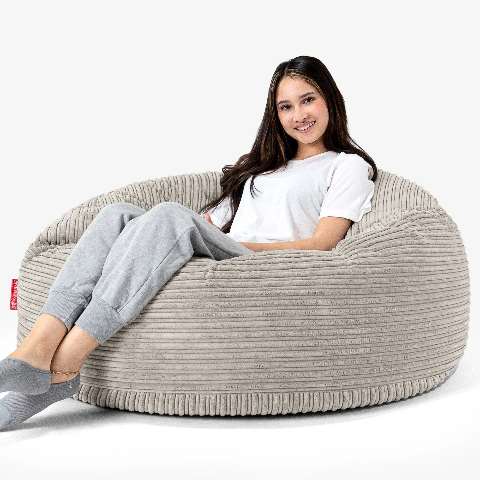 Mammoth Bean Bag Sofa - Cord Mink