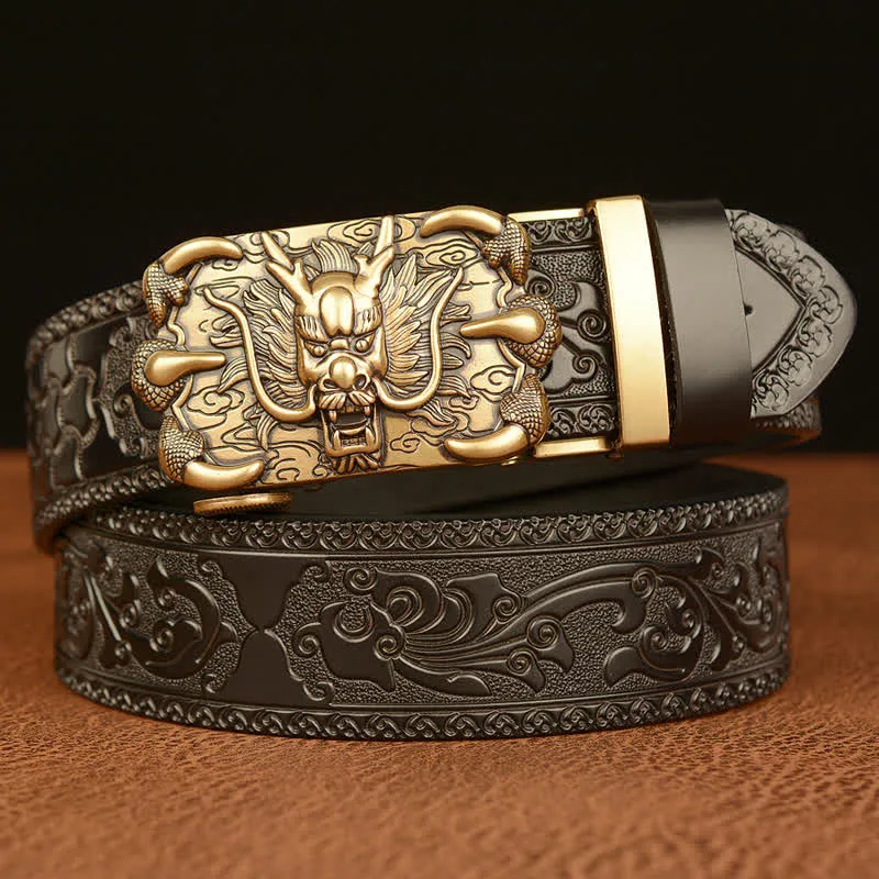 Men's Mighty Dragon Claw Leather Belt