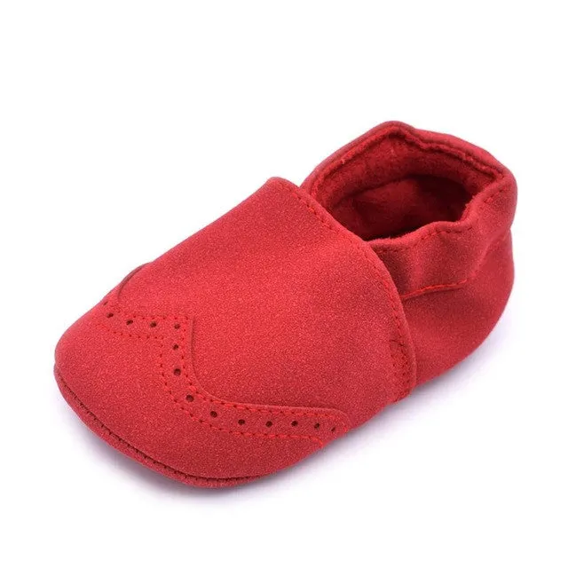 New Spring Flock leather Baby Moccasins Infants Baby Toddler Shoes Shallow Newborn Babies Shoes Sneakers First Walkers