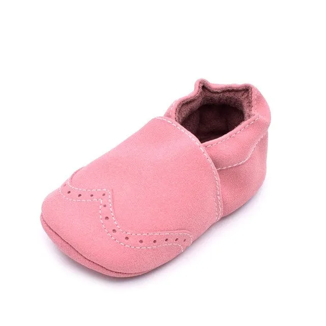 New Spring Flock leather Baby Moccasins Infants Baby Toddler Shoes Shallow Newborn Babies Shoes Sneakers First Walkers