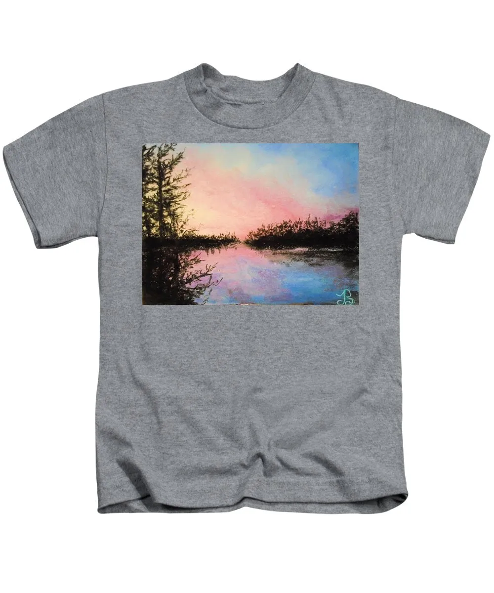 Night Streams in Sunset Dreams  - Kids T-Shirt