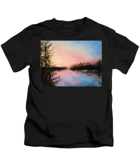 Night Streams in Sunset Dreams  - Kids T-Shirt