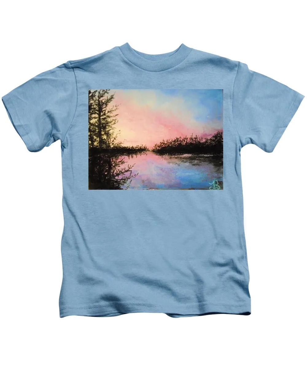 Night Streams in Sunset Dreams  - Kids T-Shirt