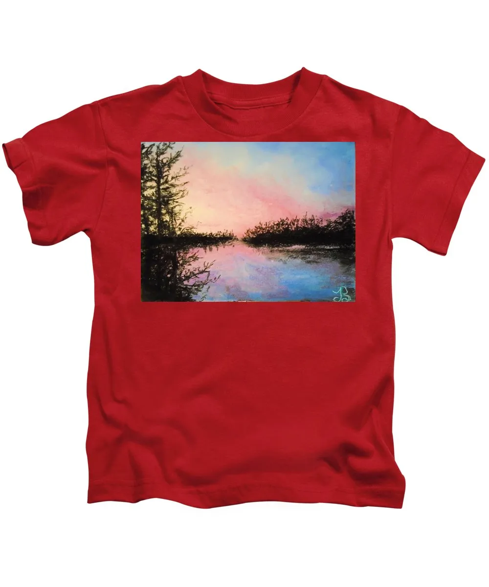 Night Streams in Sunset Dreams  - Kids T-Shirt