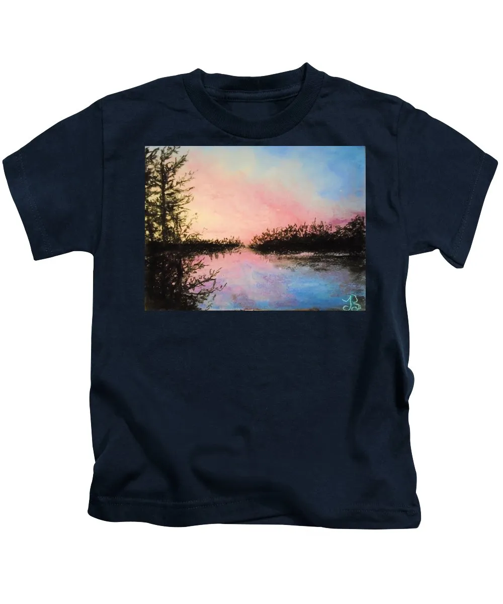 Night Streams in Sunset Dreams  - Kids T-Shirt