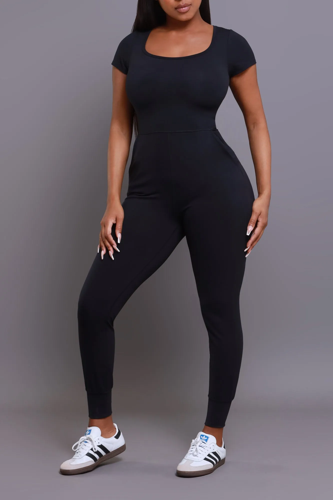 No Gravity NUW Activewear Jumpsuit - Black