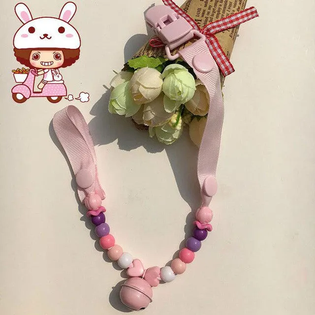 Pacifier Chain Beads Pacifiers for Babies Teat Holders Baby Pacifiers Clips for Dummy Pacifier Clip Nipple Holder for Nipples