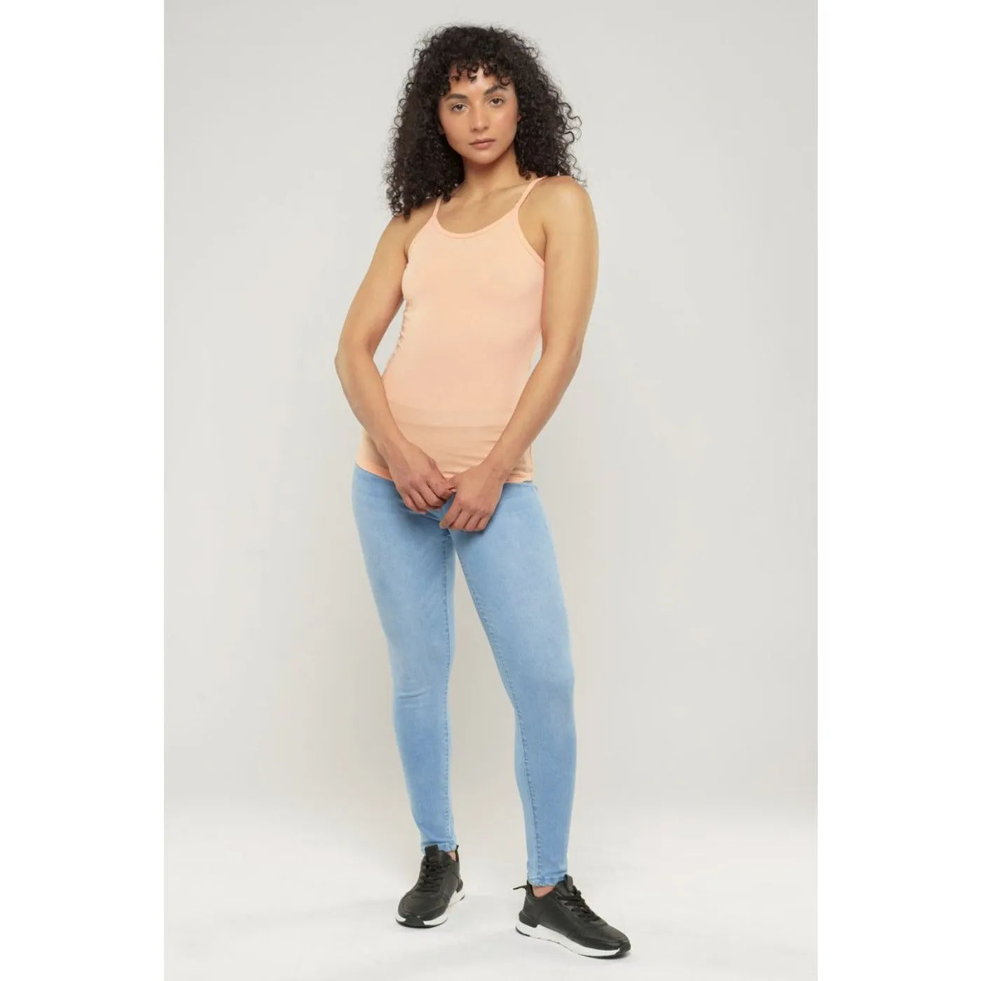 Peach Basix Seamless Camisole Tank