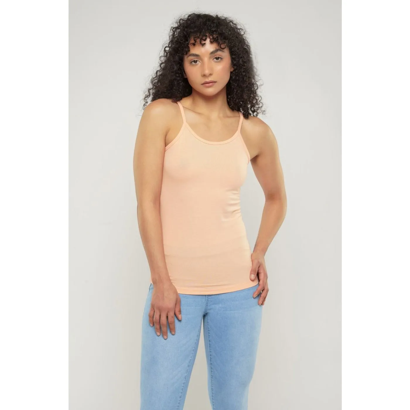 Peach Basix Seamless Camisole Tank